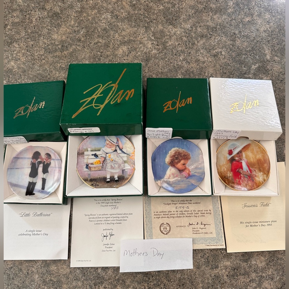 Zolan Collector Plates Set